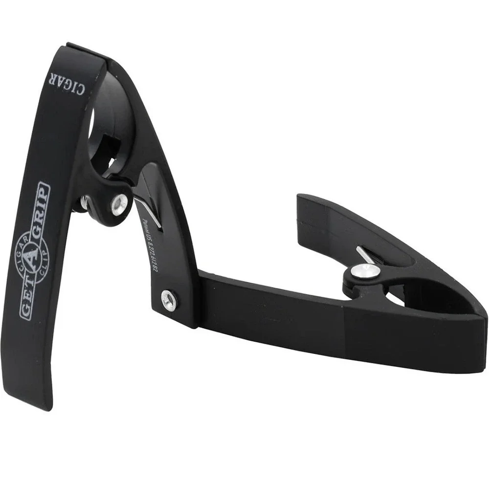 Get A Grip Cigar Clip Black All Weather Anodized Aluminum Swivel Golf Boating